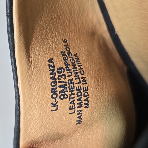 Lucky Brand Women Organza Black Suede Open Toe Mules Heels Sz 9M - Picture 12 of 13